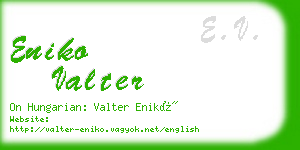 eniko valter business card